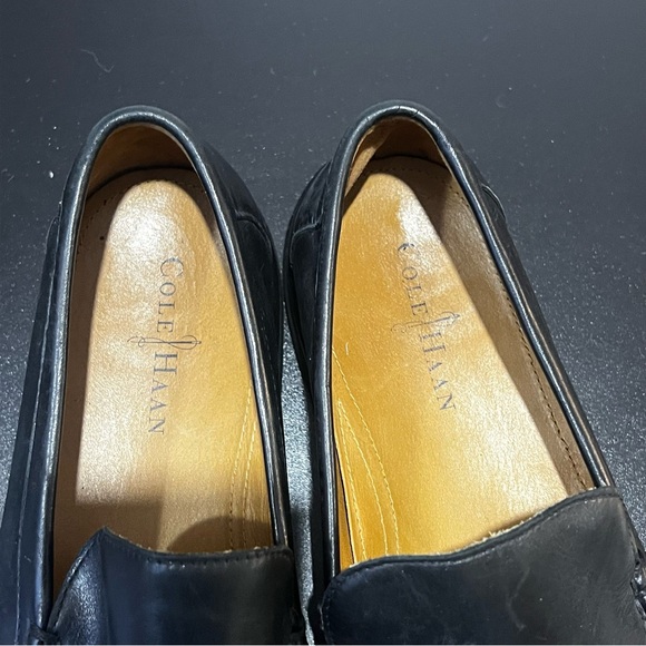 Cole Haan Classic Black Leather Slip-Ons Driving Loafers  Mens 11 - Picture 11 of 16